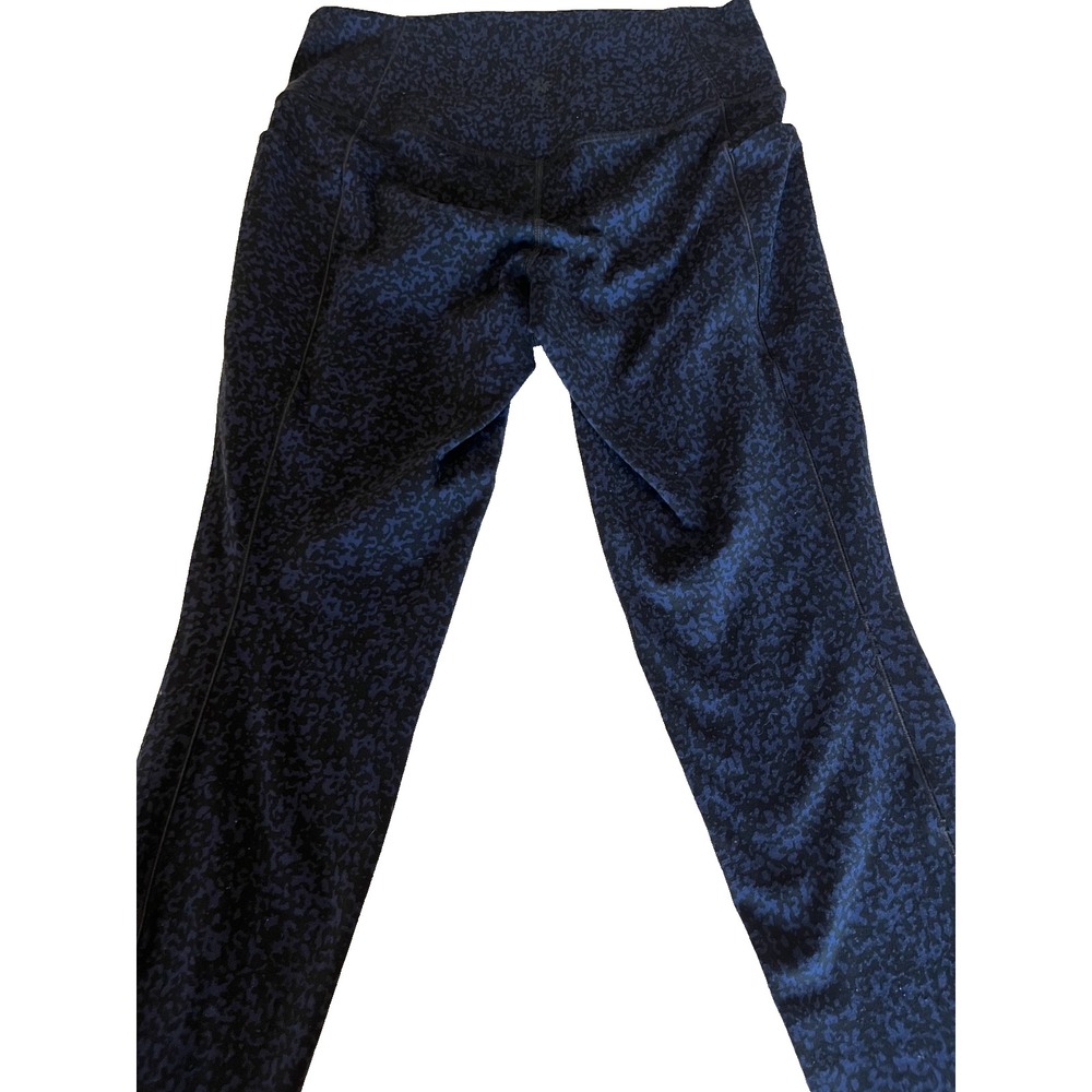 Athleta Cropped Legging‎ Purple Chetah  Pattern Medium